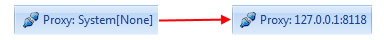 Invicti desktop successfully connected to the proxy server and can route traffic through it.