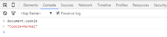 Cookie marked as httpOnly