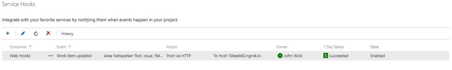 Service Hook in Azure DevOps