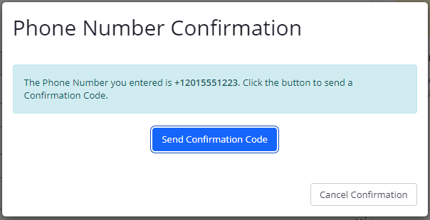 Phone Number Confirmation Image