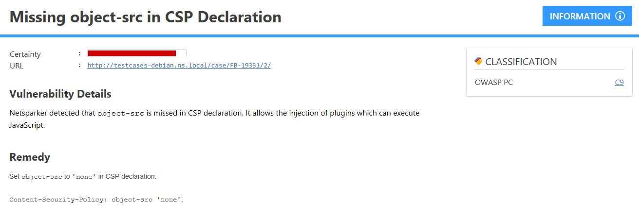 object-src to Block Plugins